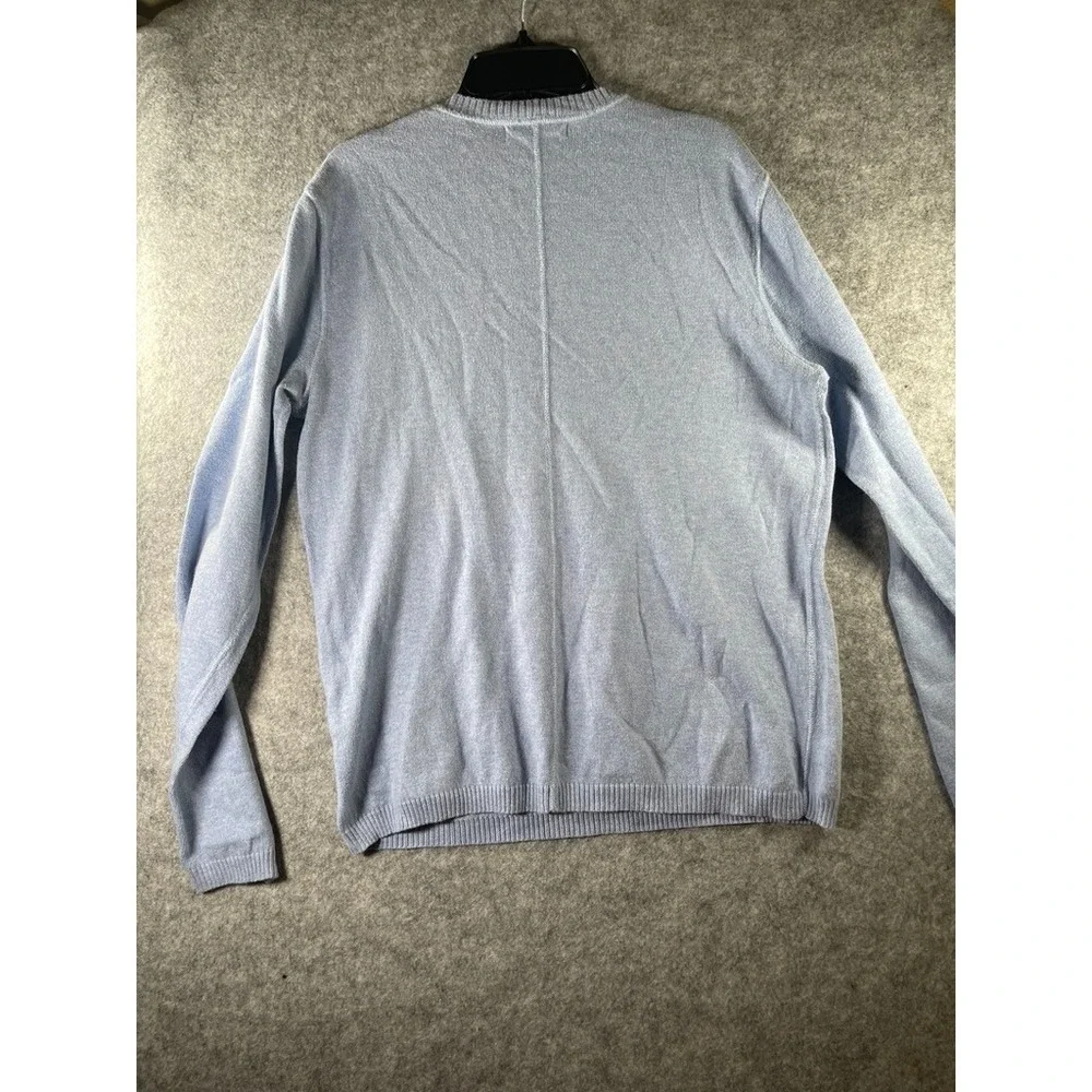 Banana Republic S Cashmere‎ Crew-Neck Sweater Light Blue Minimalist